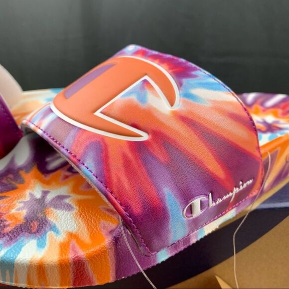 Champion Magenta Tie-Dye Slides Womens 6 / 7 - Picture 5 of 10